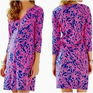 Lilly Pulitzer Dress. Pink and Blue Coral Design. Size XS.